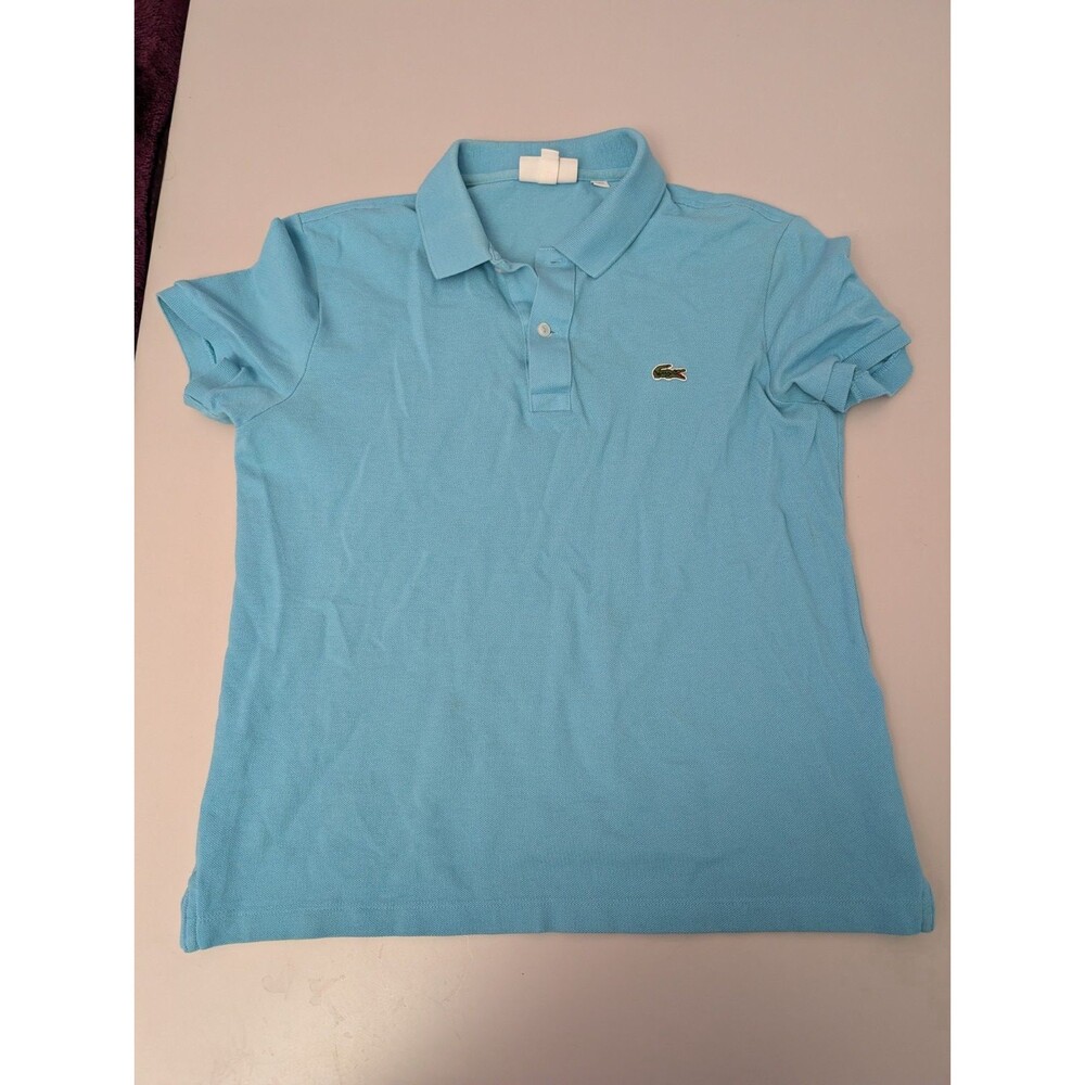 Lacoste Slim Fit Polo Shirt Men’s Size US M FR 4 Light Blue Short Sleeve PH4012